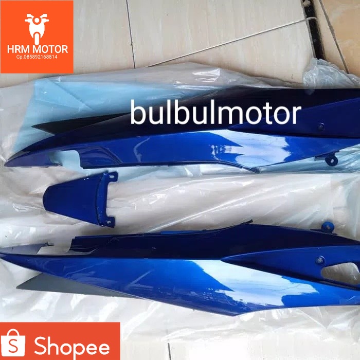 cover body belakang jupiter mx lama 2009 2010 biru