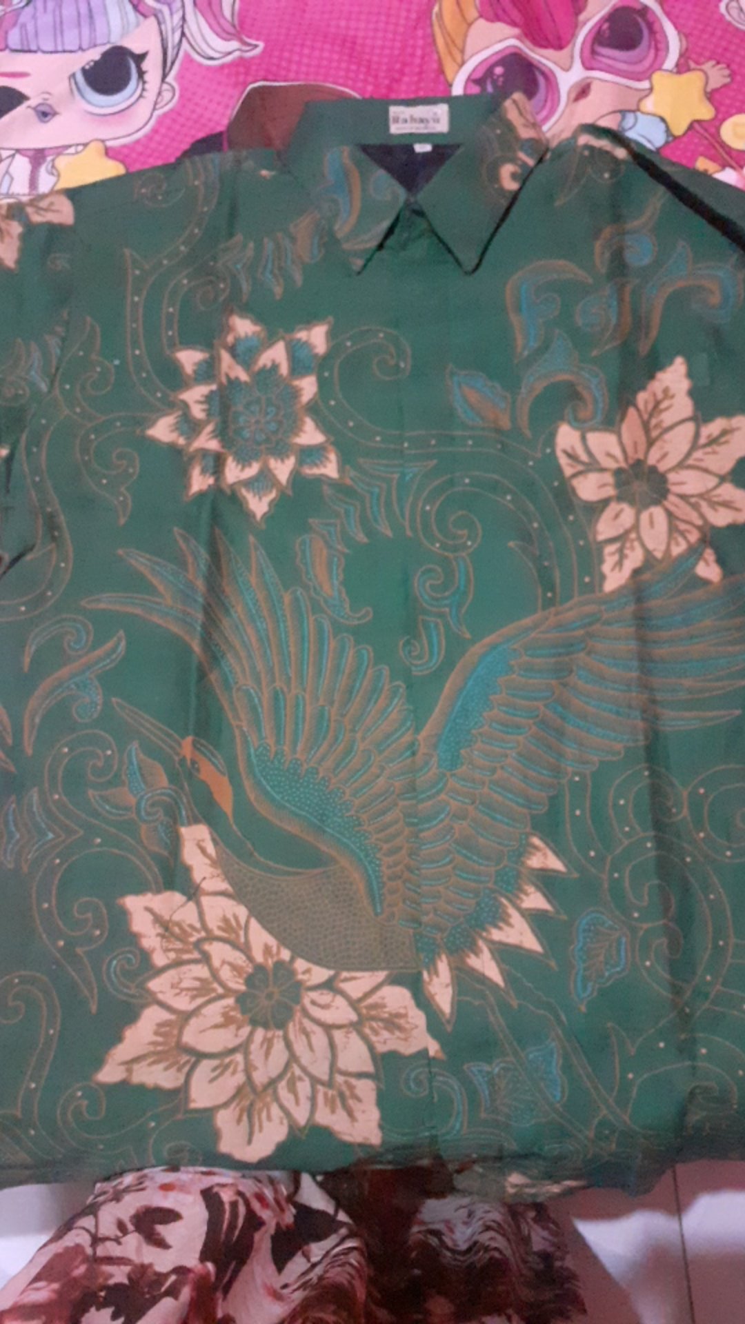 Miliwis Hijau Batik Lengan Panjang Full Furing Katun Sragenan Hq Size M-xl Batik Solo Rahayu
