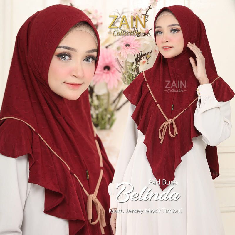 (Assyfa Hijab) BELINDA •hijab instan•jilbab instan motif