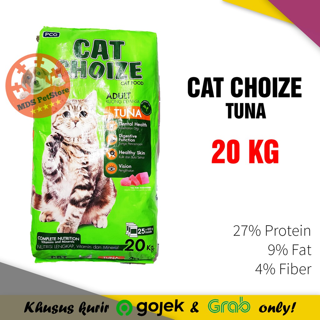 Cat Choize Cat Food Tuna/Salmon 20 Kg | makanan kucing catfood choice catchoize 20kg