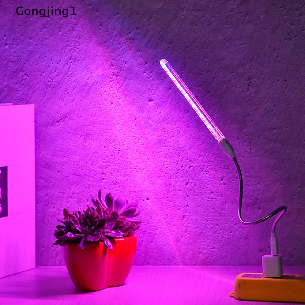 Gongjing1 Lampu Penumbuh Tanaman LED Spektrum Penuh 10W DC 5V Dengan Port USB