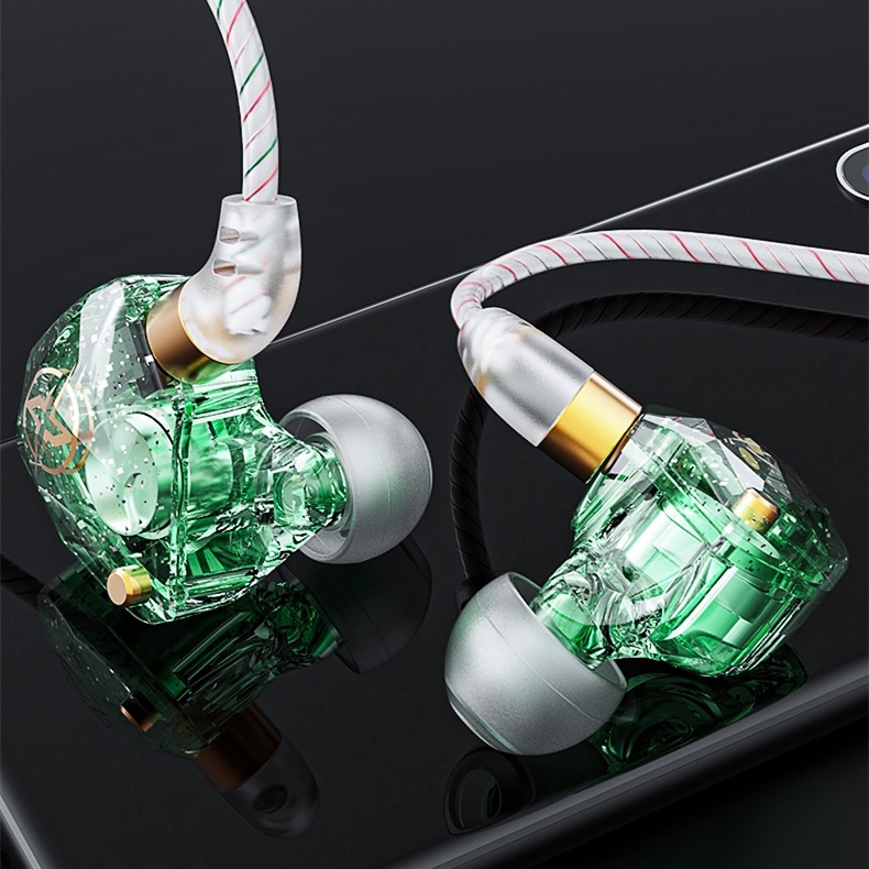 X6 Earphone In Ear Heavy Bass HIFI Subwoofer Dengan Kabel Jack 3.5mm Untuk Gaming / Musik