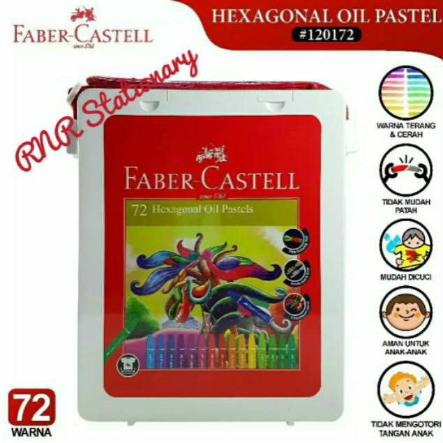 

Faber-castell Hexagonal Oil Pastel 72 - Crayon 72 warna faber castell / Crayon faber castell 72 warna / Krayon 72 warna faber Castell