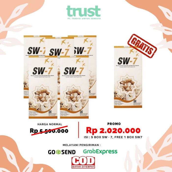 {cantikstore} SW-7   SW 7 Minuman Serbuk Sarang Walet  SW 7 Herbal Diabet Diskon