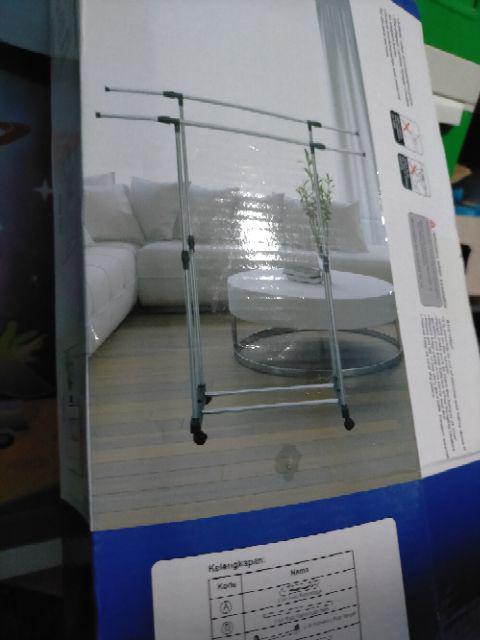 Stand Hanger Double Pole  Gantungan Baju 1,7kg