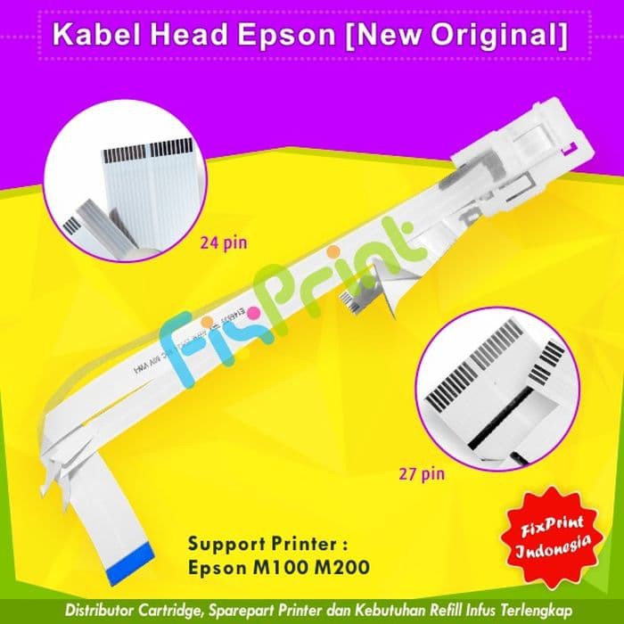 Kabel Head Epson M200 M100, Kabel Flexible Head Printer M200 Original