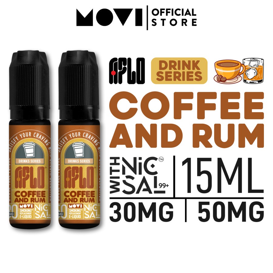 AFLO COFFEE AND RUM SALT NIC AUTHENTIC AFLO SALTNIC LIQUID 15ML