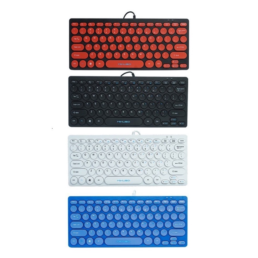 Keyboard Mini Mikuso KB-003U Keyboard PC USB Portable Keyboard Komputer