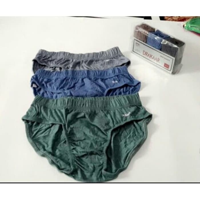 3 Pcs Celana Dalam DRAKAR Pria Dewasa Mika | CD Laki Laki Drakaar Pakaian Dalam Underwear Remaja Abg Sguna