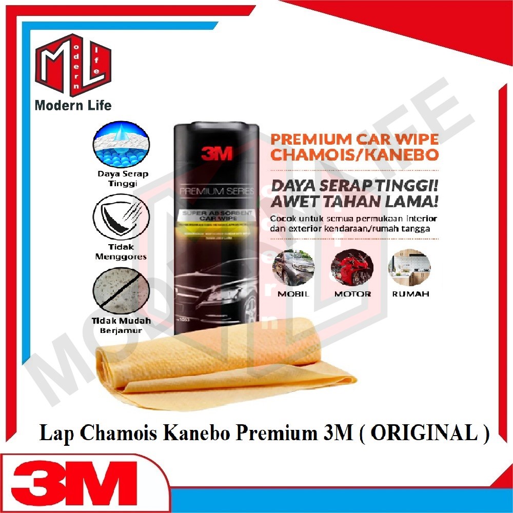 3M Premium Car Wipe (Chamois) Lap Chamois / Kanebo Jumbo 3M (ORIGINAL)