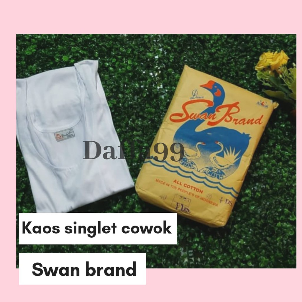 Singlet SWAN BRAND Kaos Dalam Pria Size 34 - 48