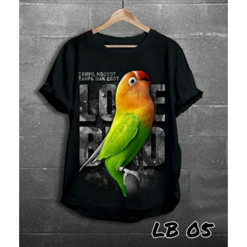 kaos cowok murah keren terbaru kaos gambar Lovebird mak erot
