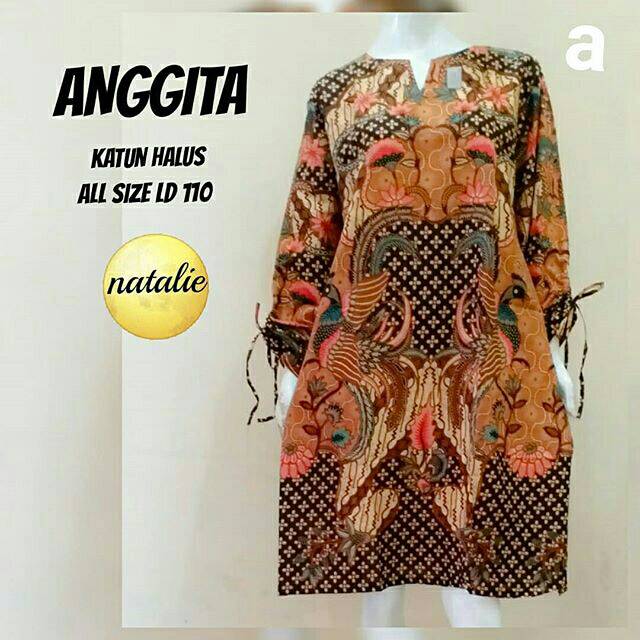 Tunik Batik Kantoran/ Tunik Batik Wanita Muslimah/Tunik Batik Kekinian