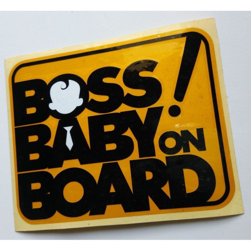 STIKER BOSS BABY ON BOARD // CUTTING STICKER BOSS BABY ON BOARD