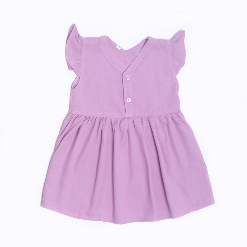 KIARA DRESS POLOS/DRESS BAYI LUCU/DRESS BAYI PEREMPUAN/DRESS ANAK PEREMPUAN/DRESS RAYON ANAK POLOS