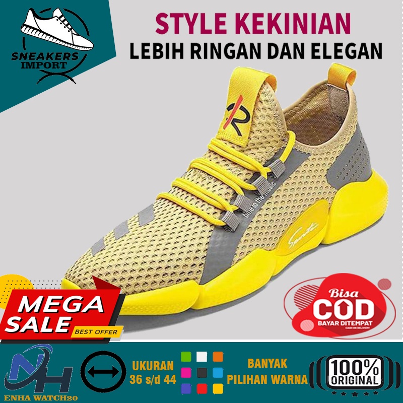 SEPATU SNEAKER SNEAKERS PRIA COWOK REMAJA IMPORT A-SL2 TERBARU FASHION SEPATU