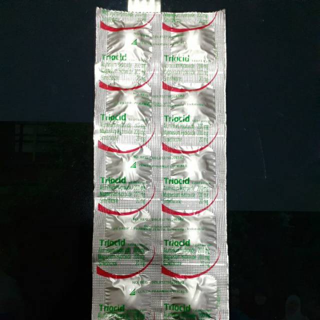 

Triocid tablet / obat lambung / strip isi 10