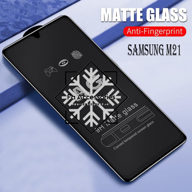 tempered matte glass samsung m21 anti gores glear anti minyak AG matte glass