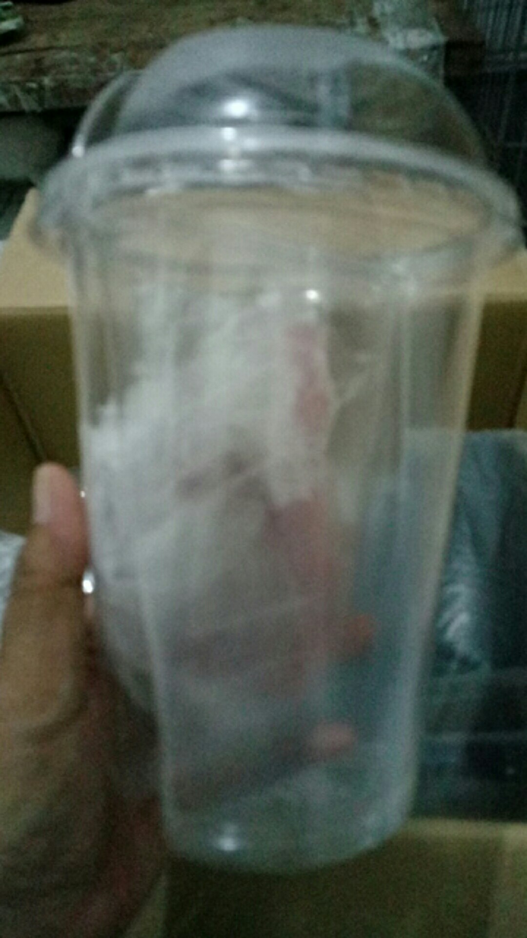 Twin Cup / Gelas Plastik Kembar Untuk Jus Dan Minuman Lainya ( Ready Stok )