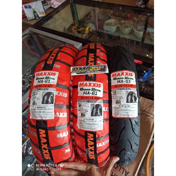 Ban maxxis Green devil ring 14 ukuran 80/80 90/80 100/80 maxxis ring 14 tubles