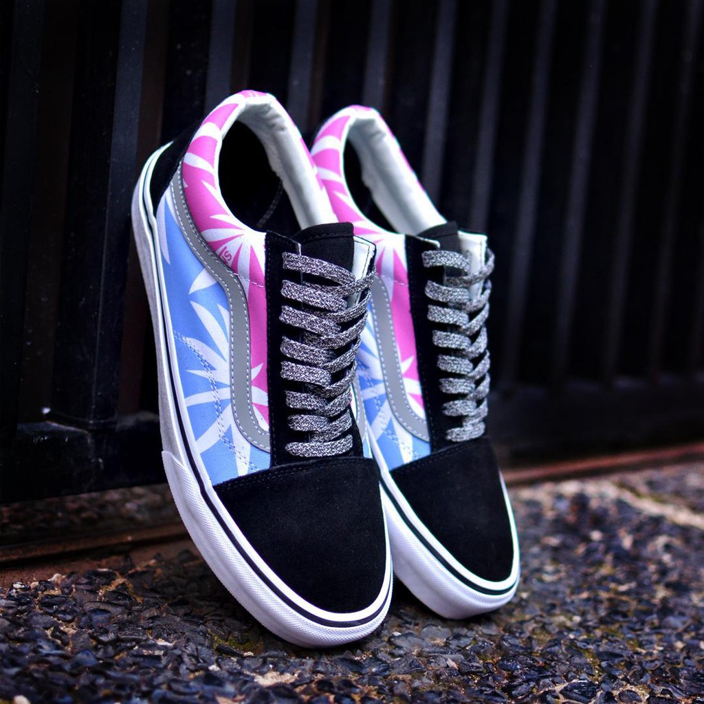 vans old skool summer leaf