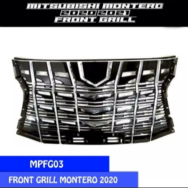 grill pajero sport facelift 2021-2022 model alphard