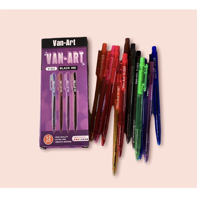 

1 Pack Pulpen Van Art V-303 / Bolpoint / Pena / Pen Gel