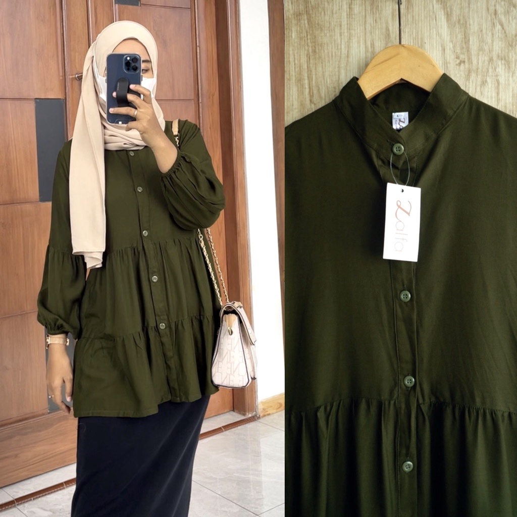 NOVA blouse by ZALFA OUTFIT / blouse polos / blouse rayon