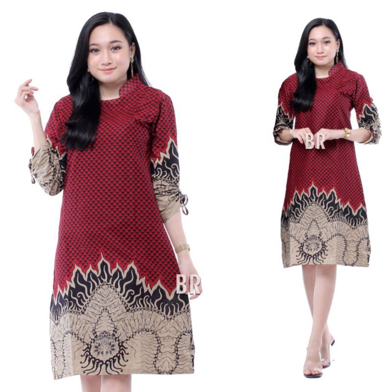 Maura Couple - Sania Ruffle Batik Couple-Tunik