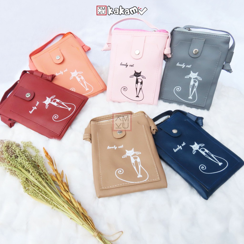 Tas Selempang Minni Handphone Pocket Wanita Karakter