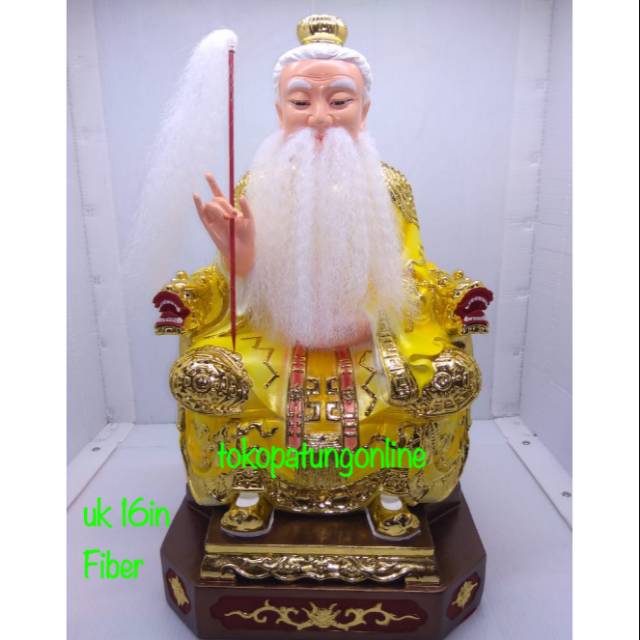 Patung Thai Shang Lao Jin 16in Fiber New Kuning