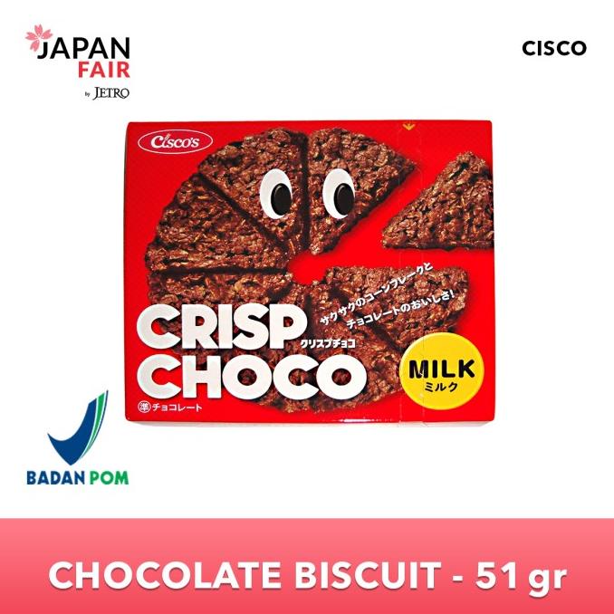 

Biskuit Jepang Cisco Crisp Choco Milk 51 Gr