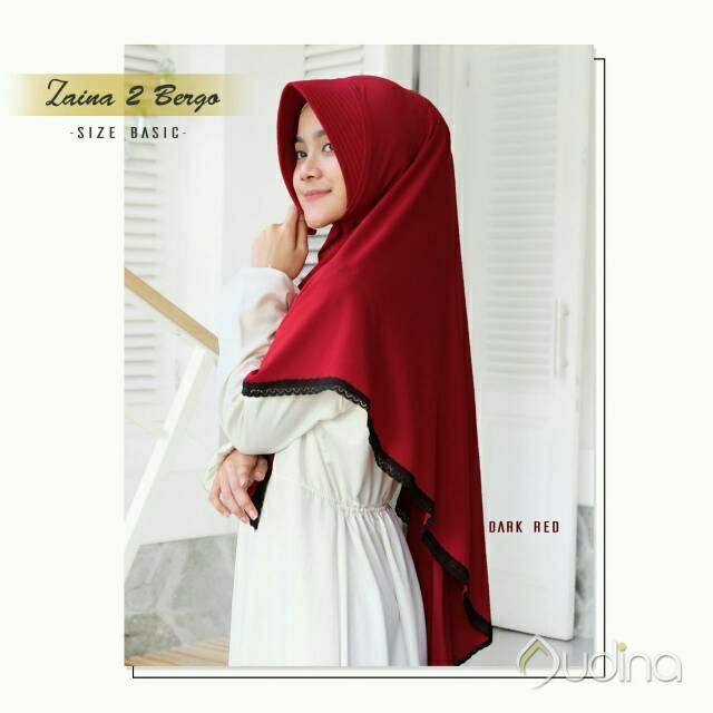 Zaina bergo/bergo ORI Audina Hijab/bergo polos/bergo polos Audina/bergo syar'i/bergo pesta/bergo ren