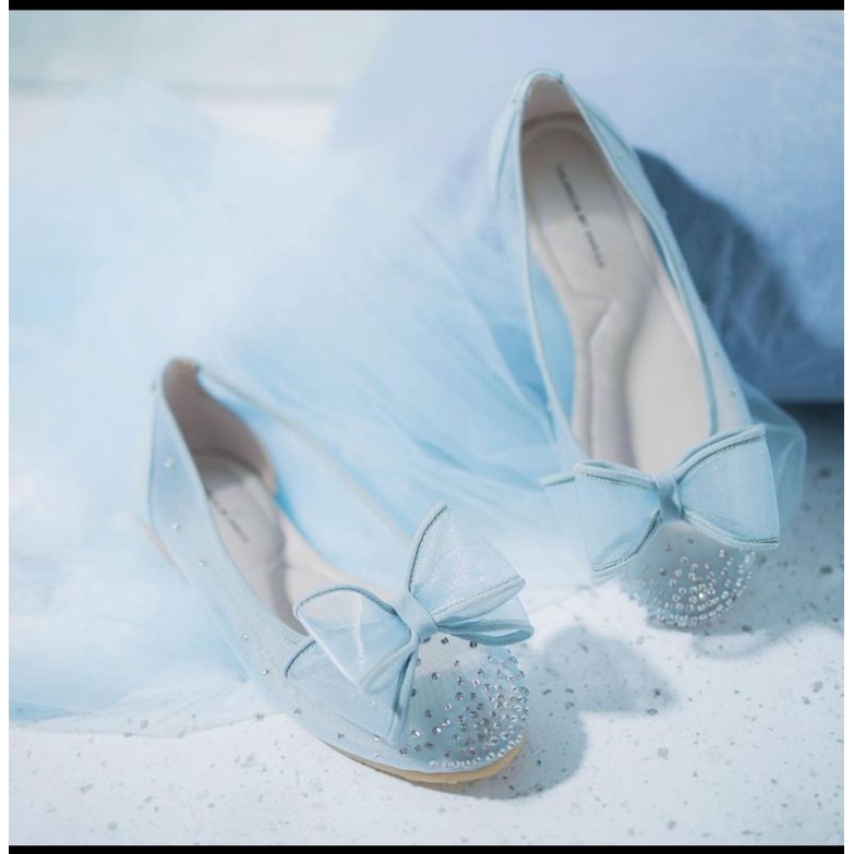 valencia by enrica balerina mary flat in blue 37