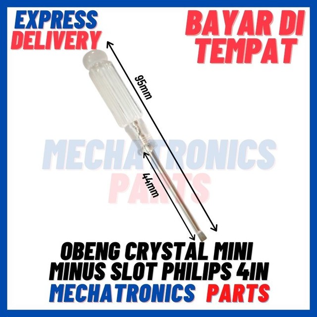[DEV-9332] OBENG CRYSTAL MINI 3MMX95MM MINUS SLOT PHILIPS 4IN