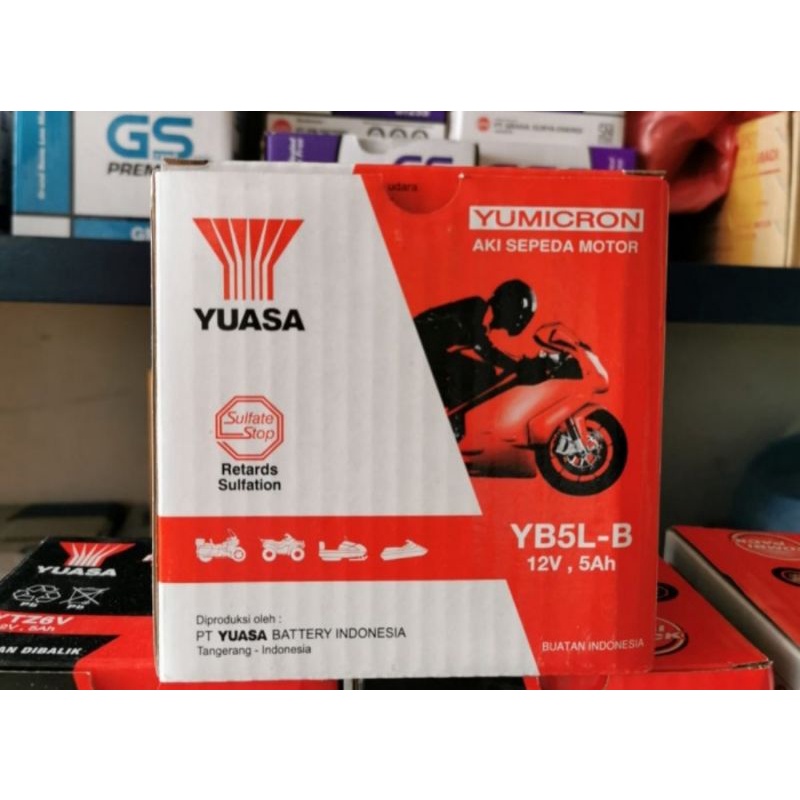 aki motor kereta Yuasa YB5L B supra GM5Z3B