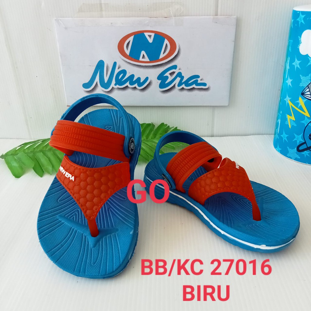 sogo NEW ERA BB/KC E 27016 Sandal Japit Anak Laki Laki Tali Belakang Karet Original