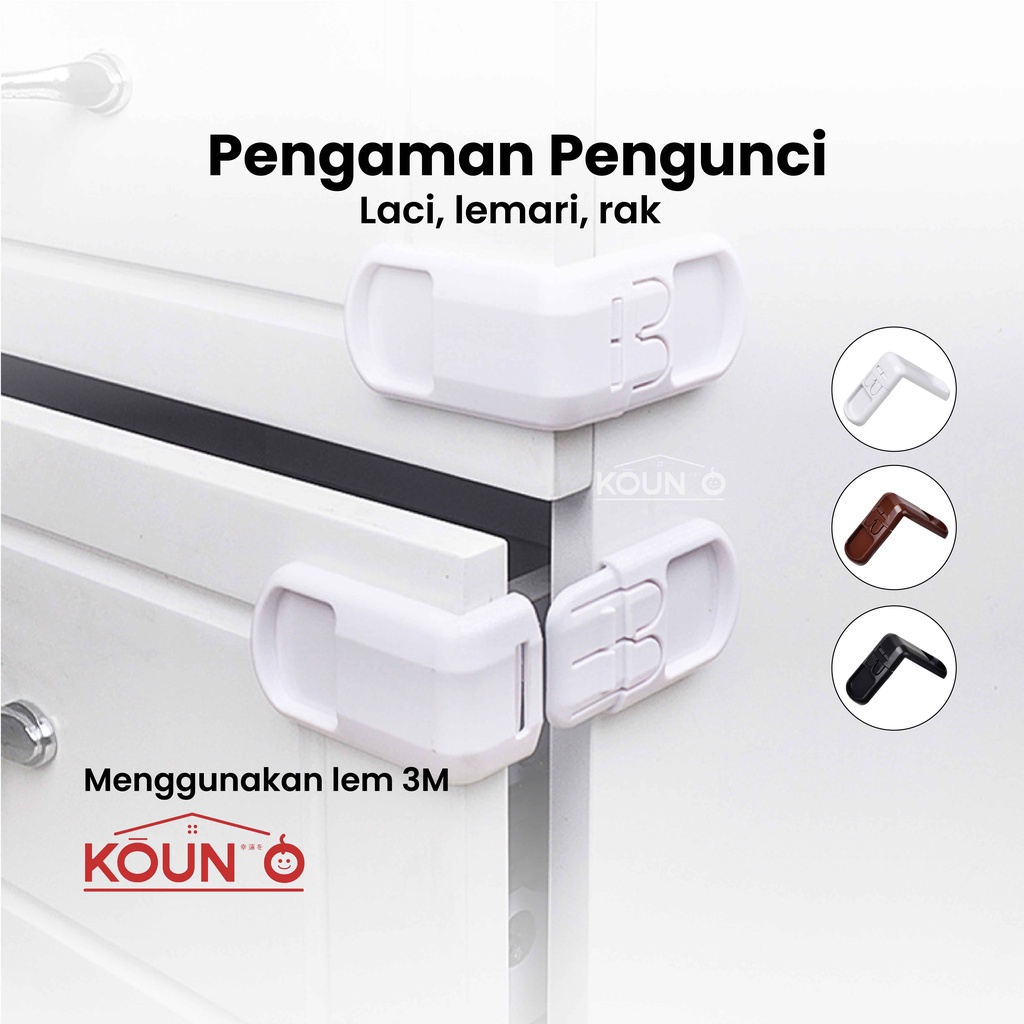 Pengaman Pintu Laci Lemari Pengunci Rak dan Kunci Lemari Anak Bayi Baby SAFETY LOCK BABY CHILD