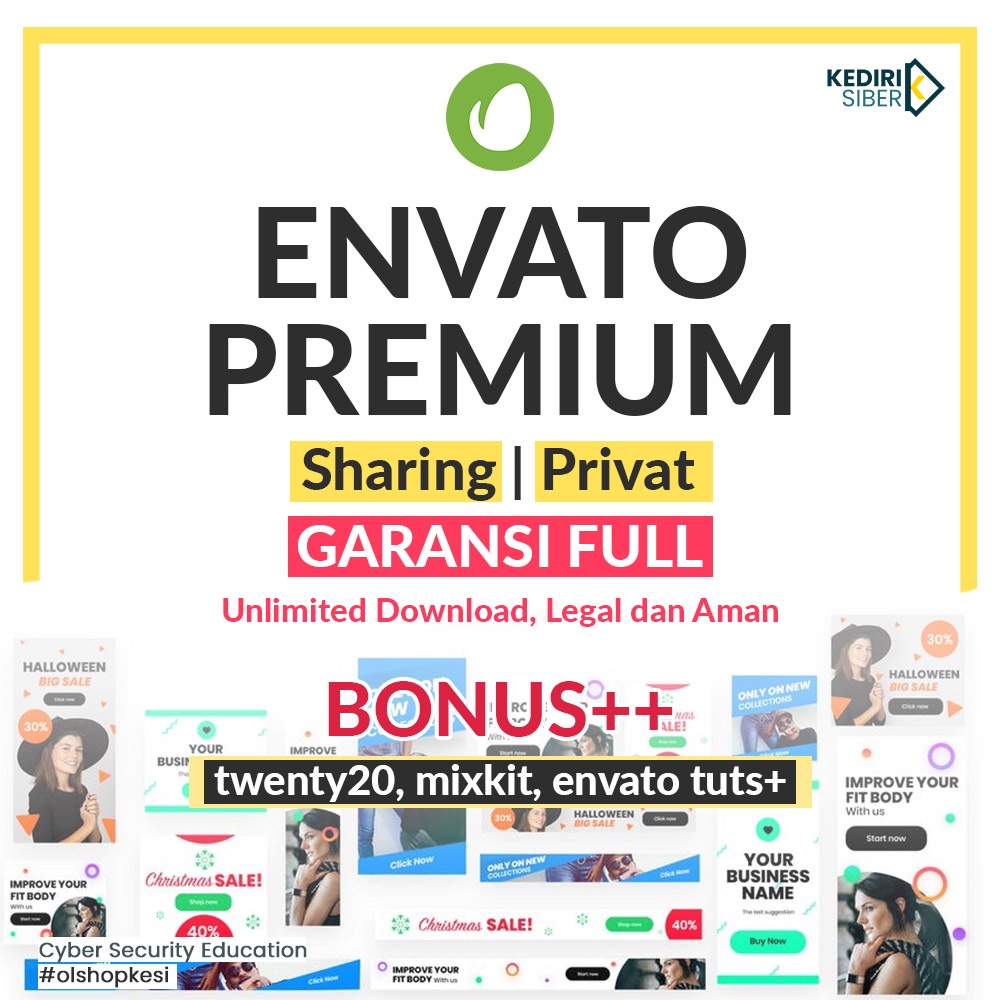 Envato Elements Premium Murah Bergaransi Unlimited Download