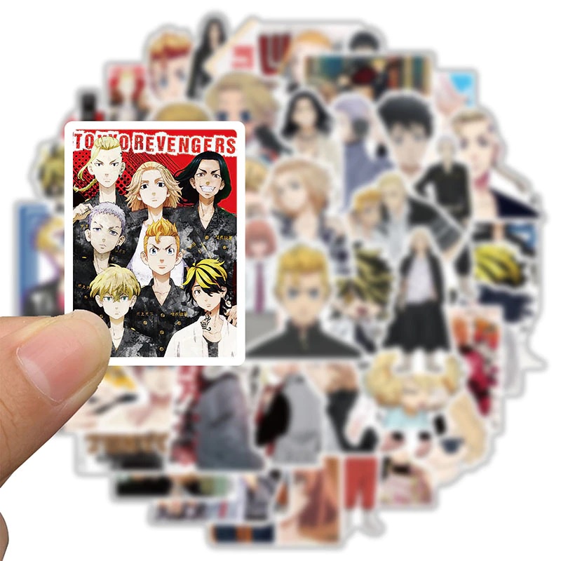 

Sticker Anime Tokyo Revengers Murah Mickey Draken Takemichi Chifuyu