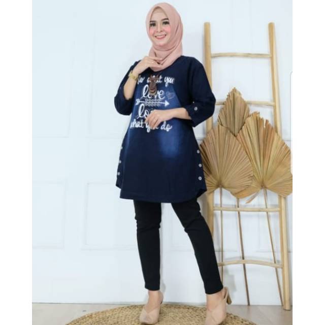 Tunik Sulis Jeans (LOVE)