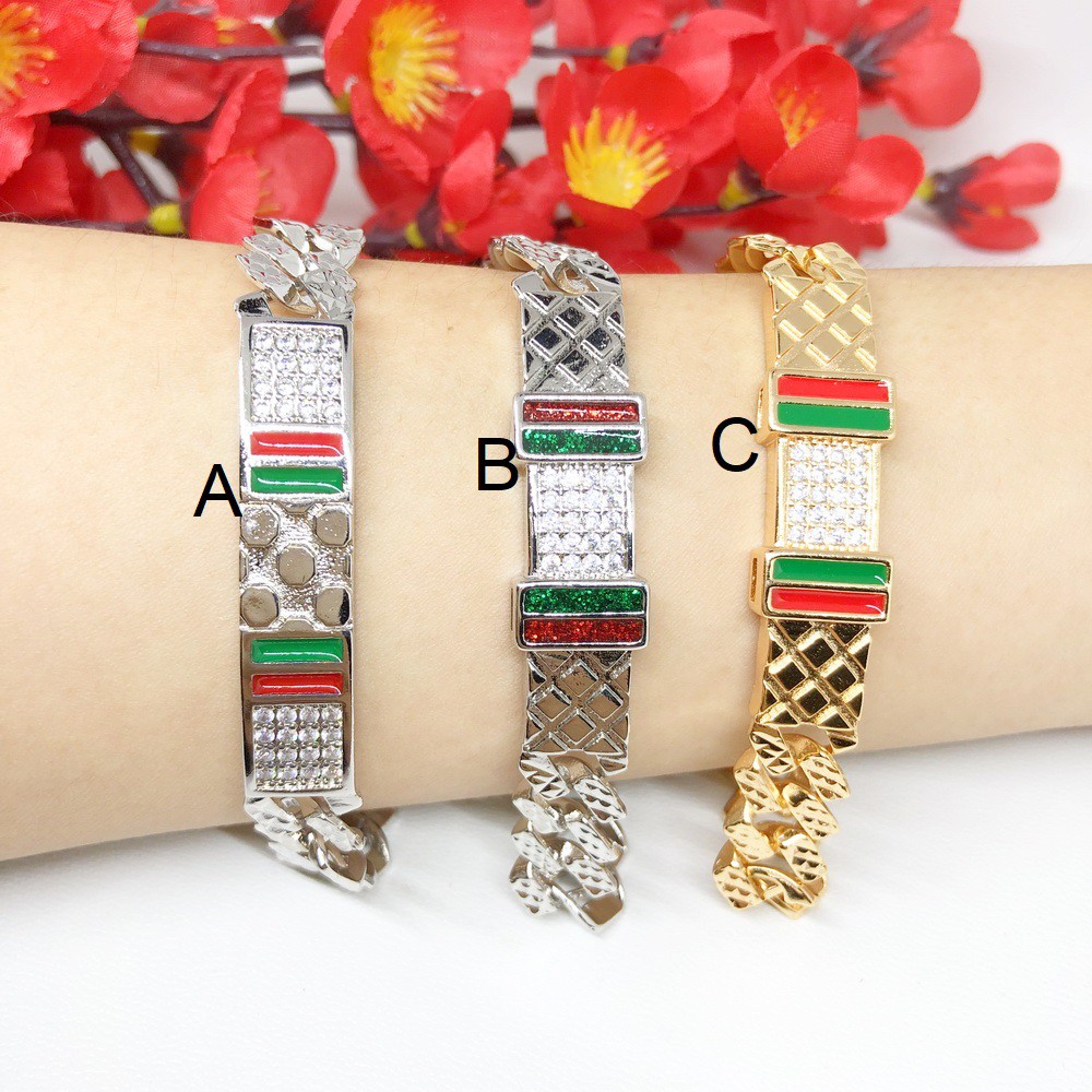 Gelang Rantai Plate Xuping Besar Mewah Gold Silver - BB319