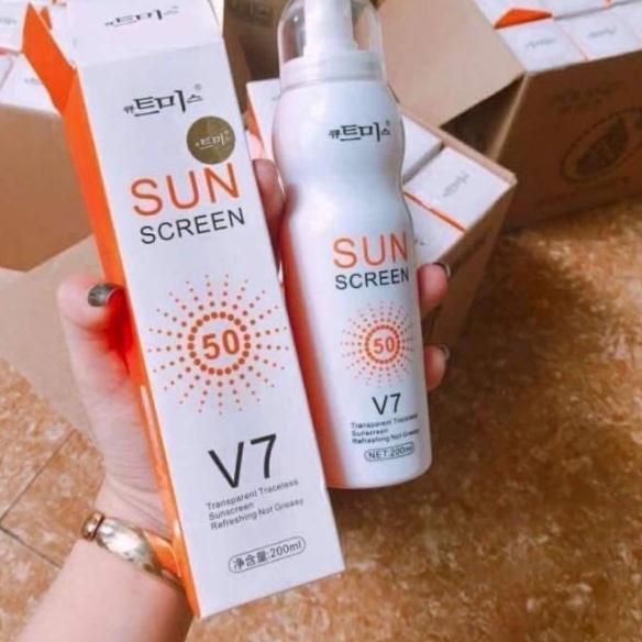 [KODE 90QZ7] (200ML) SUN SCREEN V7 SPRAY / SUNSCREEN SPF 50 ORIGINAL