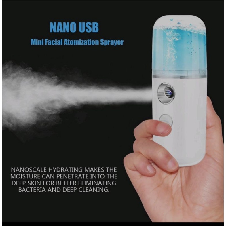 Nano spray face mist nano facial moisturizer wajah nano spray USB mini