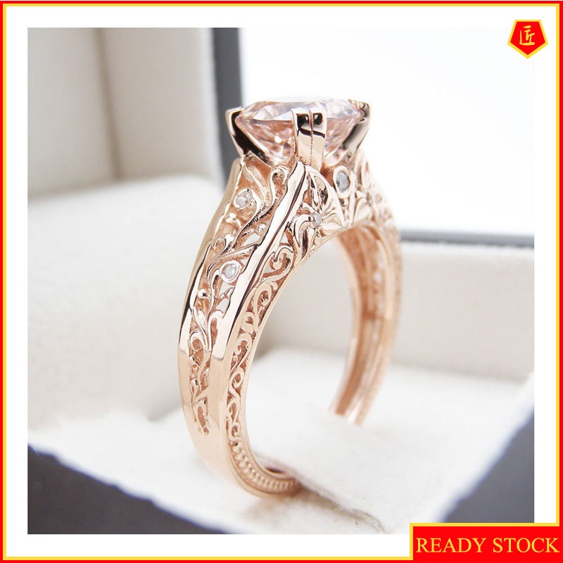 [Ready Stock]Fashion Personalized Diamond Pattern Ring