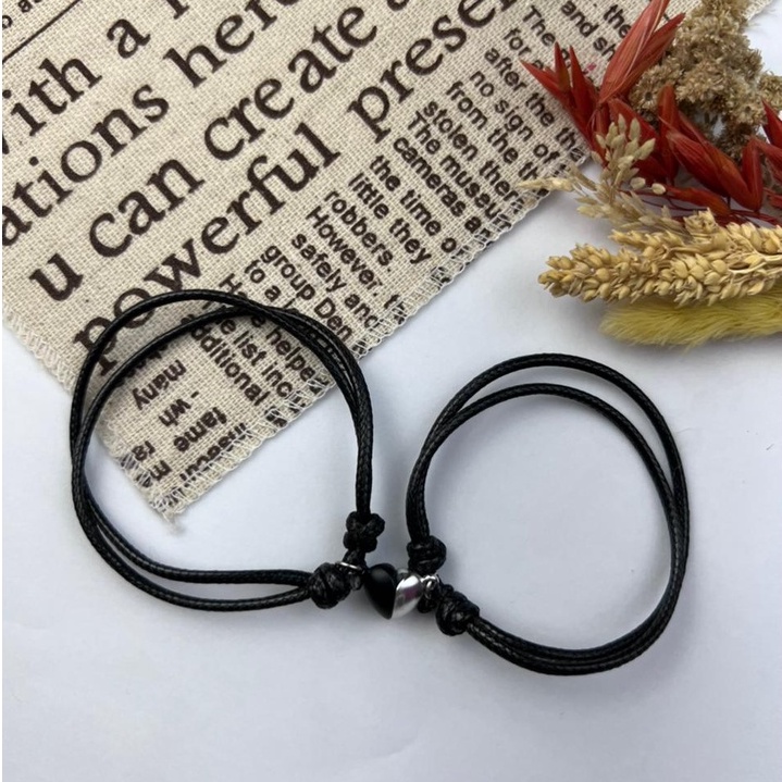 2 PCS GELANG MAGNET COUPLE LUCU UNTUK GELANG PERSAHABATAN