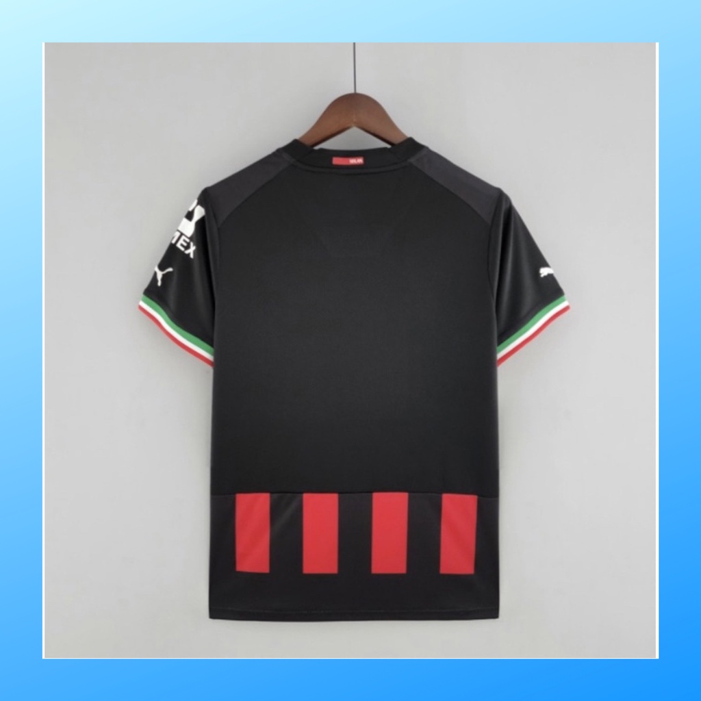 jersey futsal pria kaos sepak bola club baju milan home atasan grade ori wanita dewasa t-shirt seragam print custom jersy outfit klub olahraga kostum jarsey soccer pakaian oblong sports suit apparel polos