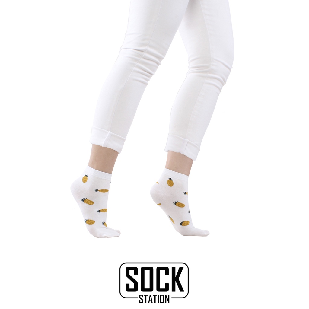 MUNDO SOCK STATION Women Casual Thumb Sock Ankle - Kaos Kaki Wanita Jempol Pendek-1
