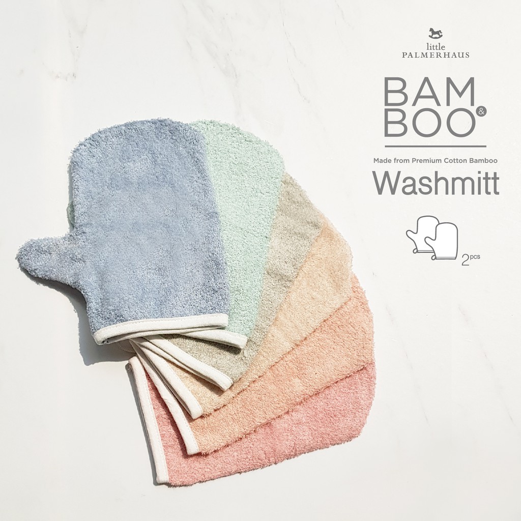 Little Palmerhaus - Bam &amp; Boo BamBoo Washmitt / WASLAP BAYI 2pcs
