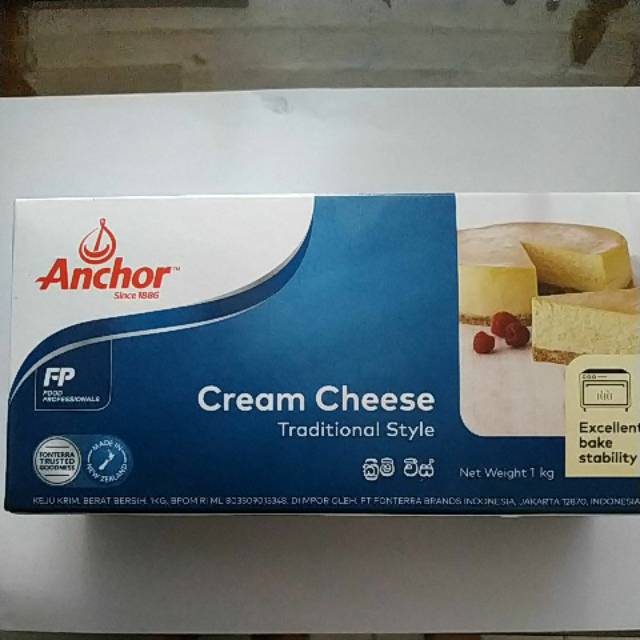 

Anchor cream cheese 1kg / grab instant